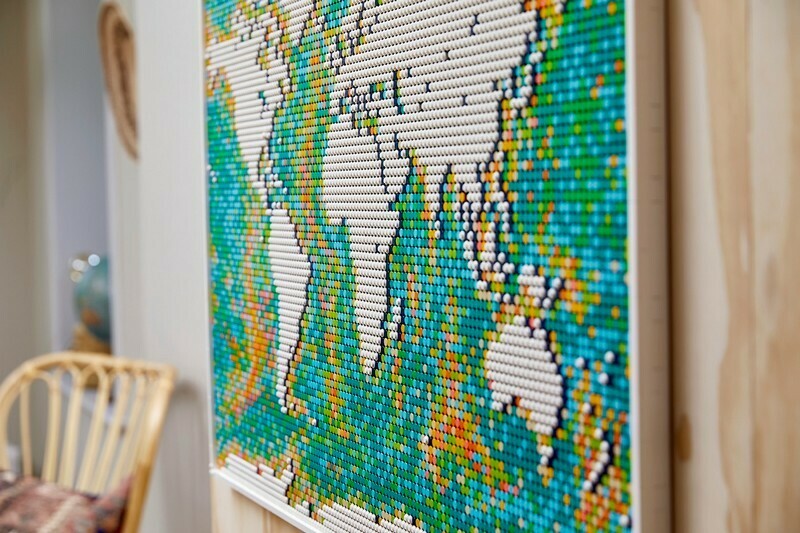 Újra láthatáron az utazás a LEGO® Art óriási világtérképével