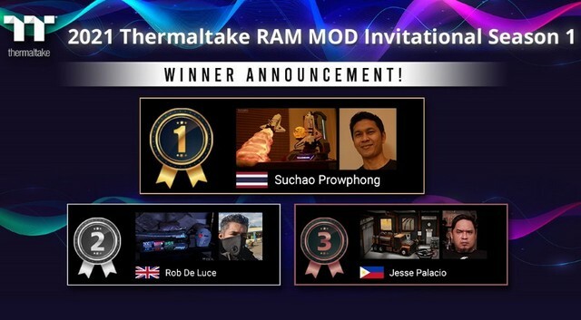 A Thermaltake bejelentette a 2021 Thermaltake RAM MOD Invitational 1. évadának nyerteseit