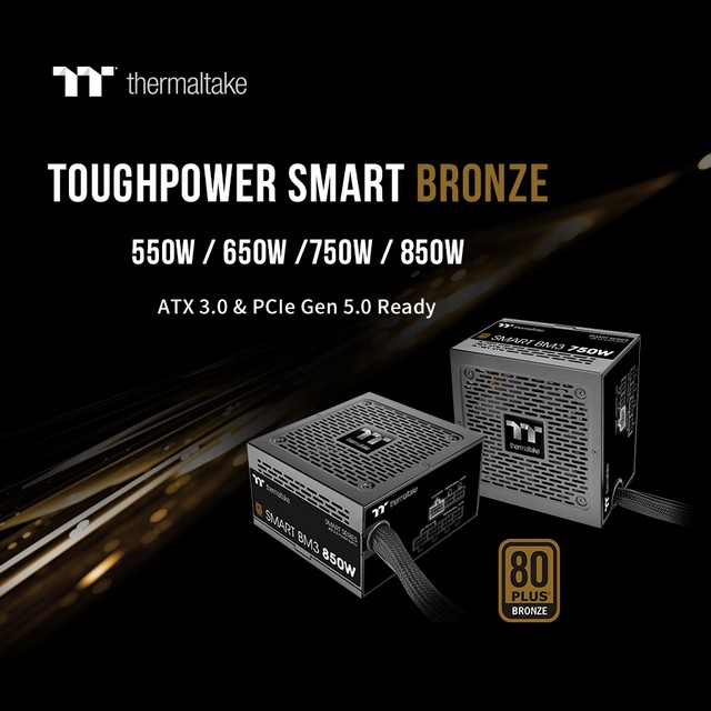 A Thermaltake bemutatja a Smart BM3 Bronze sorozatot ATX 3.0 szabványokkal