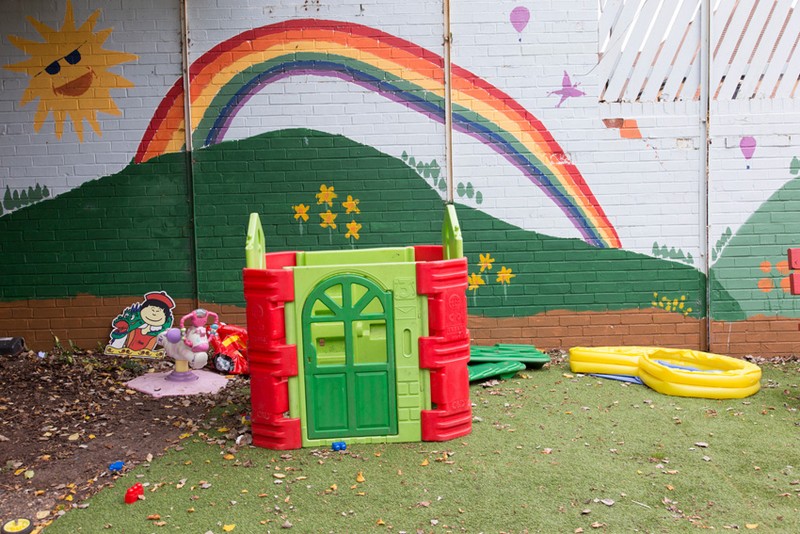 Children’s play area, a refuge in the Black Country, UK 2015